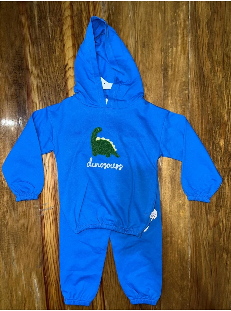 6-24 aylık araba baskılı takım gri