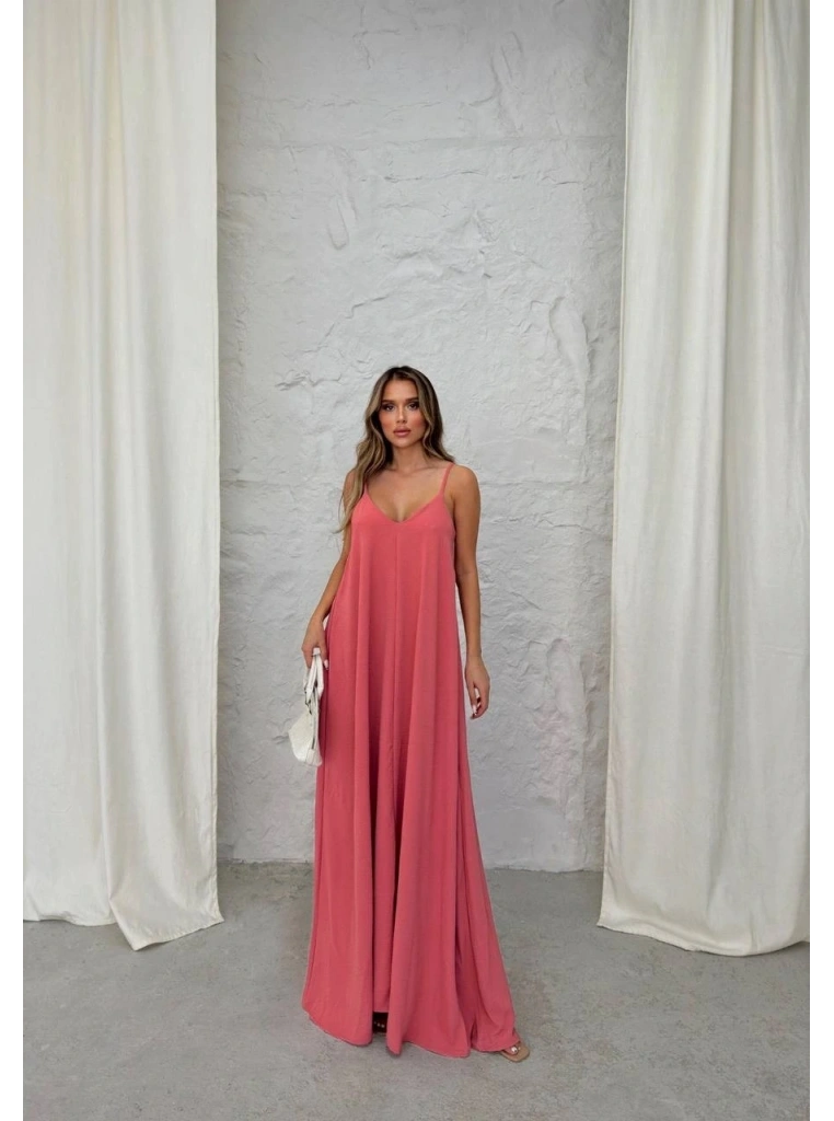 Aerobin uzun elbise pembe pt