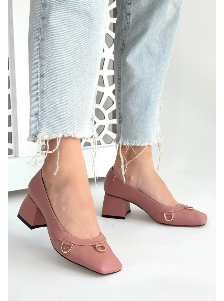 Cande Pudra Cilt Topuklu Ayakkabı