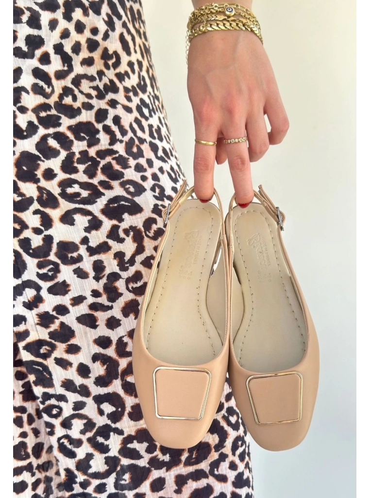 Canka Nude Cilt Babet Ayakkabı