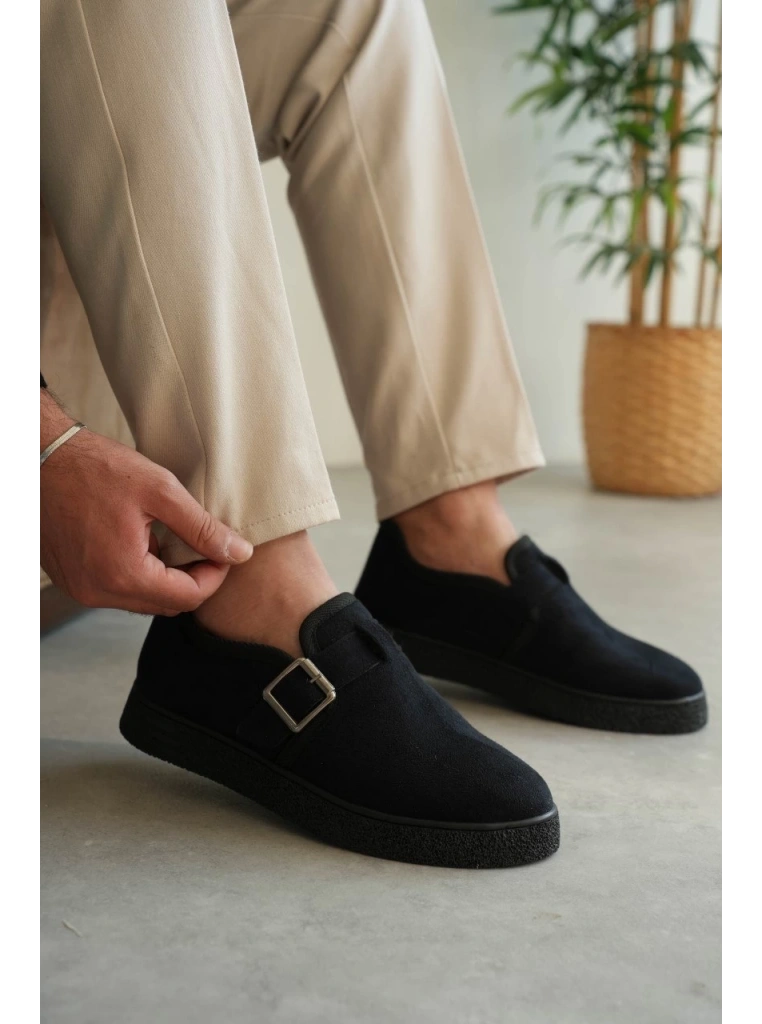 KB-KX1 Kuback Lacivert Kürklü Günlük Erkek Ayakkabı