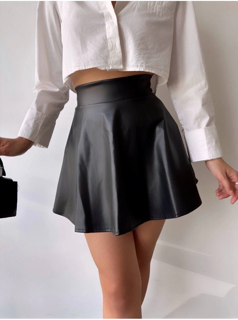 Kısa deri çan etek h26599