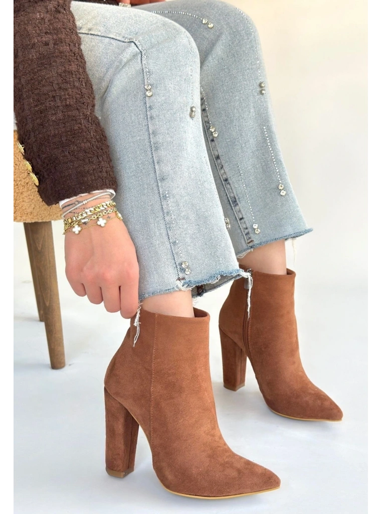 Loora Vizon Süet Topuklu Bot