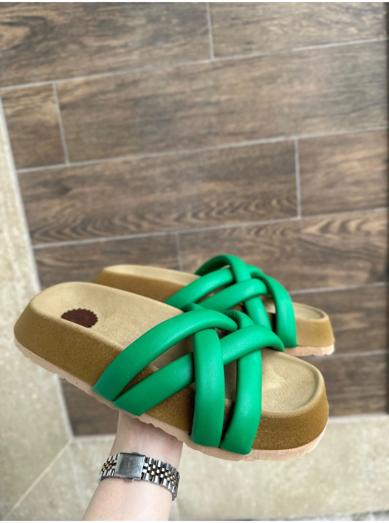 Tenda Yeşil Cilt Terlik