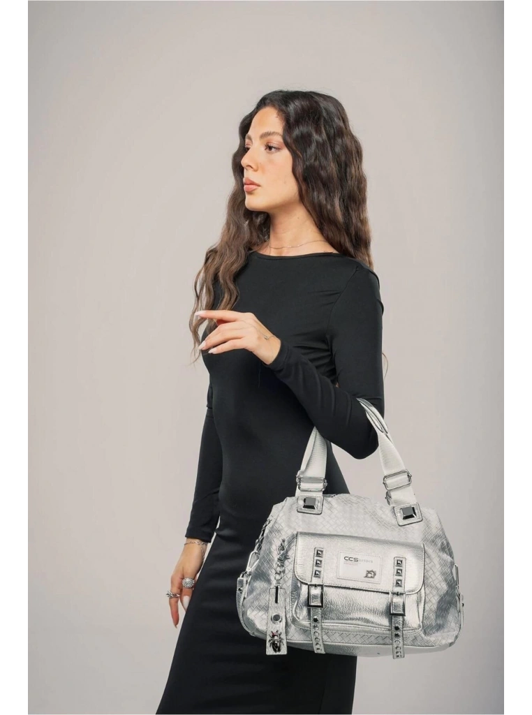 Wawin Gri Cilt Omuz Çantası