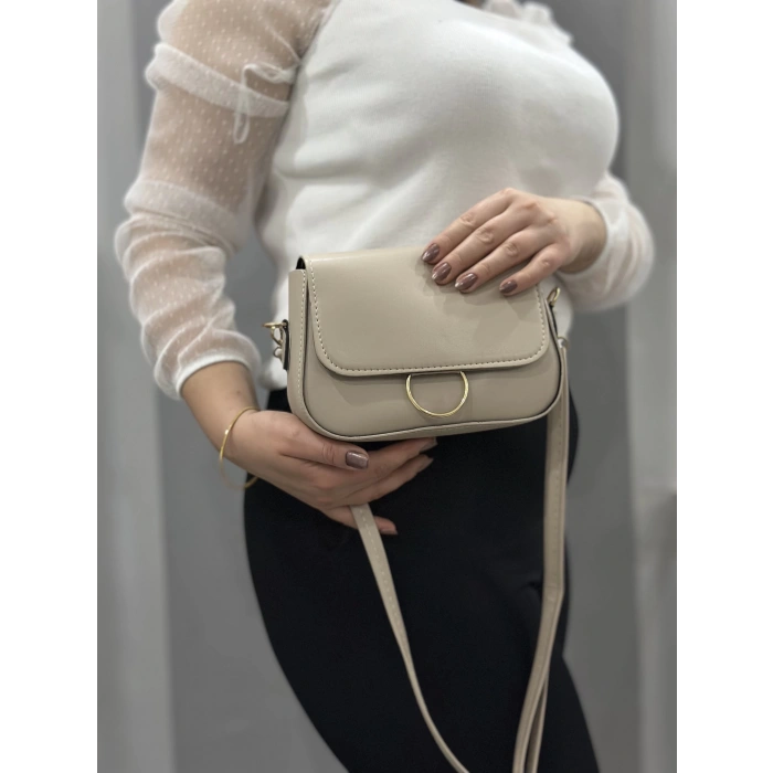 Bej cilt mossi çanta