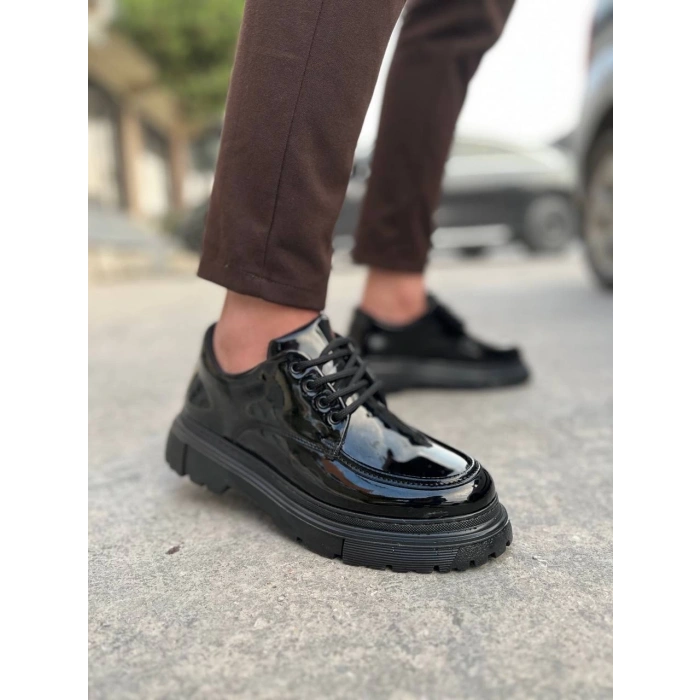 KB-X6 Kuback Kömür Rugan Günlük Erkek Ayakkabı