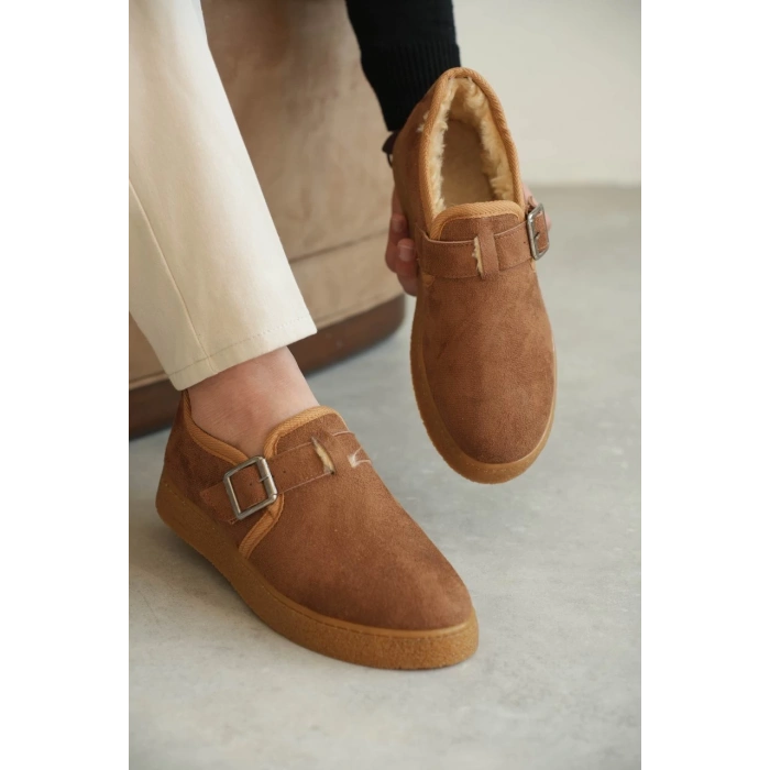 KB-KX1 Kuback Taba Kürklü Günlük Erkek Ayakkabı