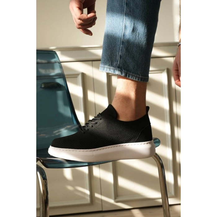 KB-M101 Kuback Siyah Triko Bağcıklı Günlük Erkek Ayakkabı