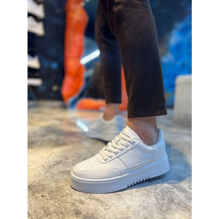 KB-N2 Kuback Beyaz Cilt Günlük Erkek Ayakkabı