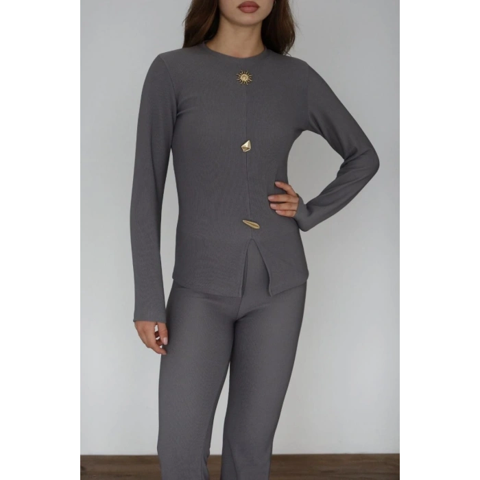 Ottoman alt üst takım gri pt510442