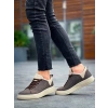 KB-X204 Kuback Taba Bej Keten Bej Yüksek Taban Günlük Erkek Spor Ayakkabı