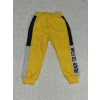 4-6-7 yaş erkek çocuk eşofman diz altı detaylı ek parça sarı