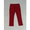5 yaş dar paça kadife kız çocuk pantolon kırmızı