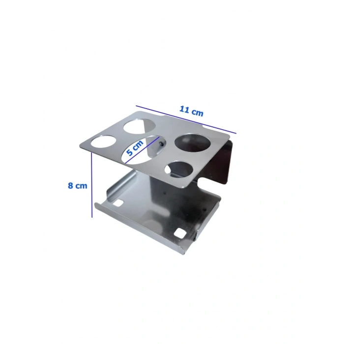 ŞARJLI DİŞ FIRÇALIK TUTUCU YAPIŞKANLI VE VİDALI MACUNLUKLU KROM