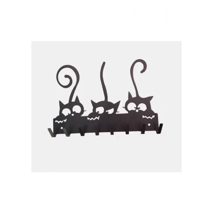 ANAHTAR ASKISI KEDİCİK GÖRSELLİ MAT SİYAH