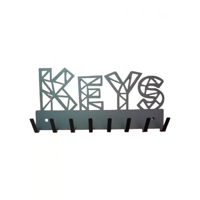 ANAHTAR ASKISI KEYS GÖRSERLLİ MAT SİYAH