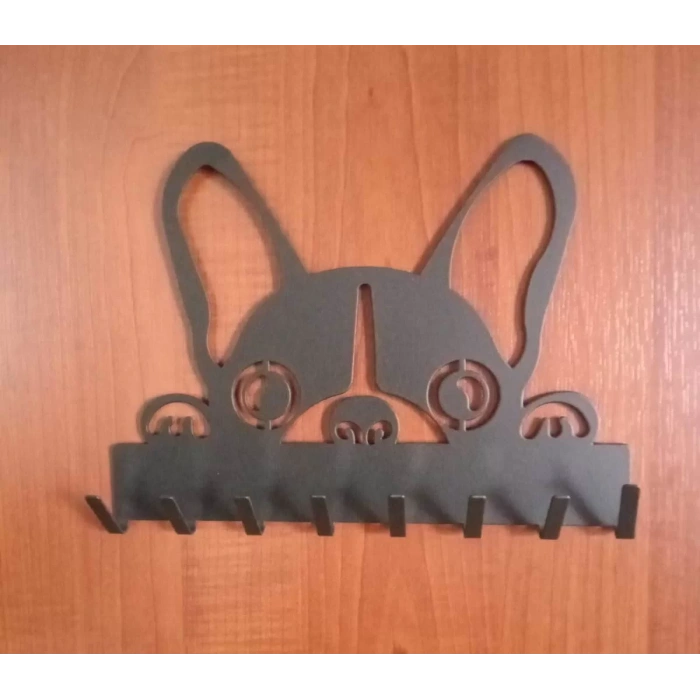 ANAHTAR ASKISI KÖPEKCİK GÖRSELLİ MAT SİYAH