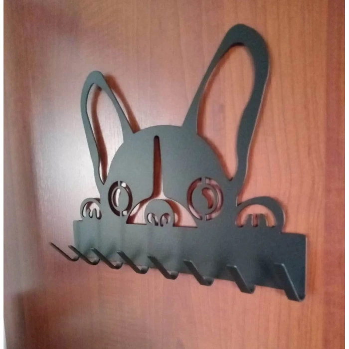 ANAHTAR ASKISI KÖPEKCİK GÖRSELLİ MAT SİYAH