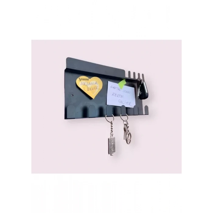 ANAHTAR ASKISI NOTLUKLU MAT SİYAH