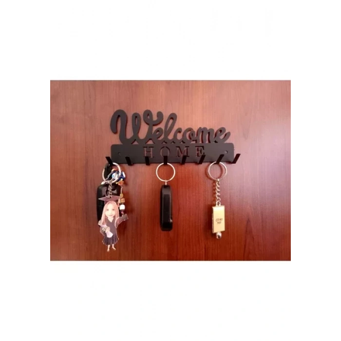 ANAHTAR ASKISI WELCOME YAZILI MAT SİYAH