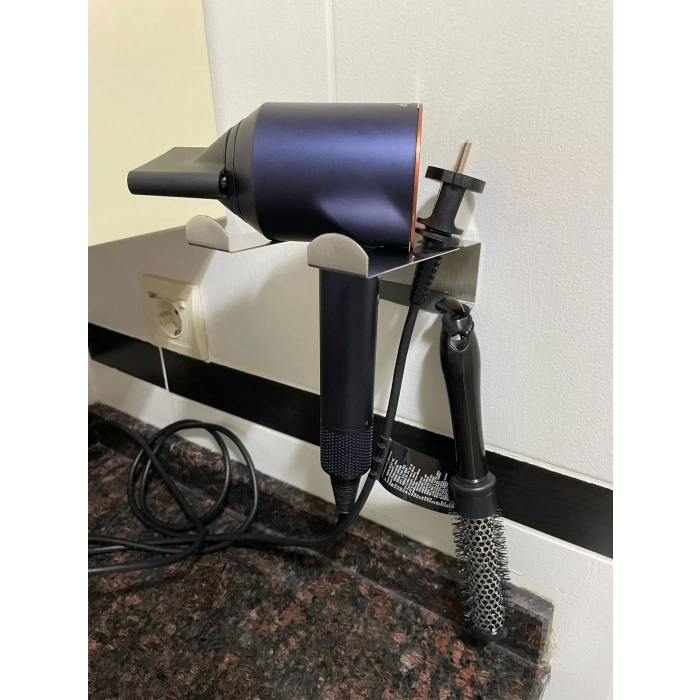 ARDİNİ İSTER KENDİNDEN YAPIŞKANLI İSTER VİDALI FÖN MAKİNESİ TUTUCU KROM