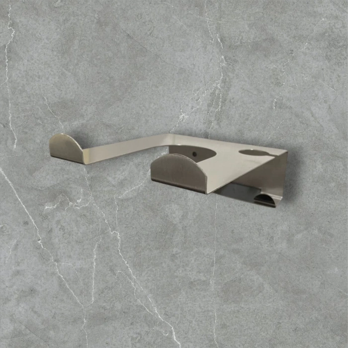 ARDİNİ İSTER KENDİNDEN YAPIŞKANLI İSTER VİDALI FÖN MAKİNESİ TUTUCU KROM