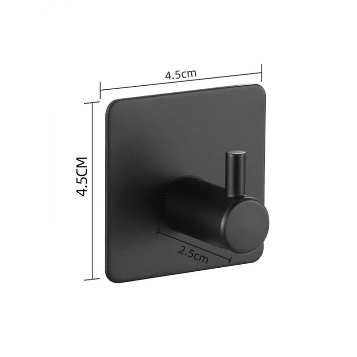 ARDİNİ KENDİNDEN YAPIŞKANLI ASKILIK MAT SİYAH 01 PAKETTE 5 ADET