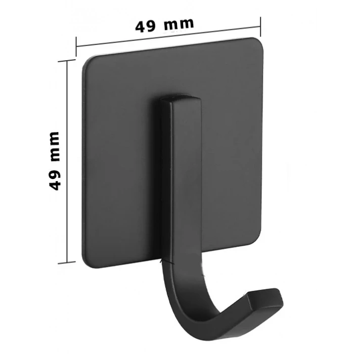 ARDİNİ KENDİNDEN YAPIŞKANLI ASKILIK MAT SİYAH 03 PAKETTE 5 ADET