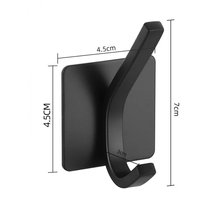 ARDİNİ KENDİNDEN YAPIŞKANLI ASKILIK MAT SİYAH 04  PAKETTE 5 ADET