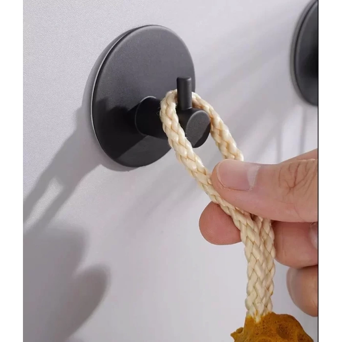 ARDİNİ KENDİNDEN YAPIŞKANLI ASKILIK MAT SİYAH 06  PAKETTE 5 ADET