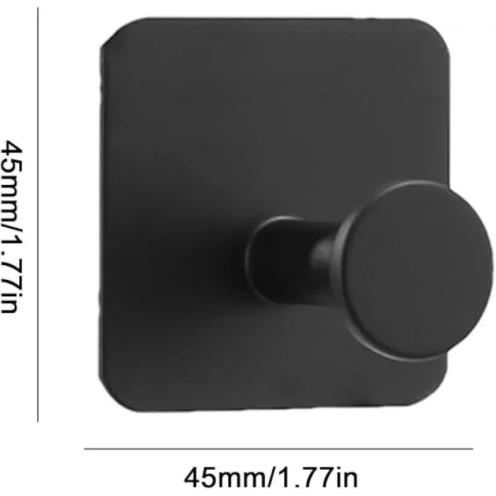 ARDİNİ KENDİNDEN YAPIŞKANLI ASKILIK MAT SİYAH 07 PAKETTE 5 ADET