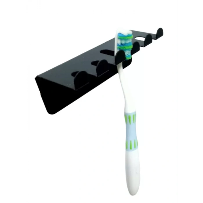 ARDİNİ KENDİNDEN YAPIŞKANLI VE VİDALI DİŞ FIRÇALIK 6LI MACUNLUKLU MAT SİYAH