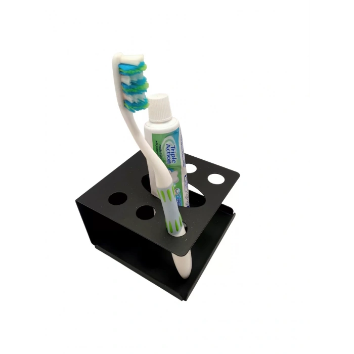 ARDİNİ KENDİNDEN YAPIŞKANLI VE VİDALI DİŞ FIRÇALIK 6LI MACUNLUKLU MAT SİYAH