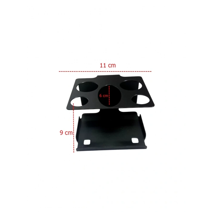 ARDİNİ YAPIŞKANLI VE VİDALI ŞARJLI DİŞ FIRÇALIK TUTUCU MACUNLUKLU MAT SİYAH