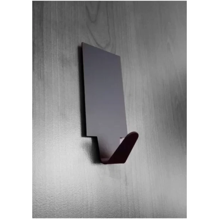 ARDİNİ KENDİNDEN YAPIŞKANLI BORNOZ HAVLU ASKISI DİKDÖRTGEN MAT SİYAH 4LÜ