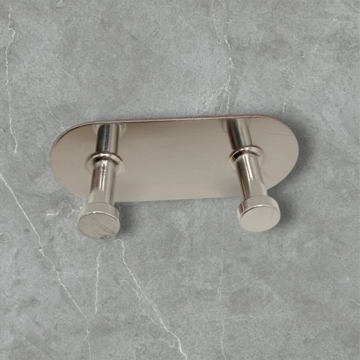 ASKILIK YAPIŞKANLI MANTAR OVAL İKİLİ KROM PAKETTE 2 ADET