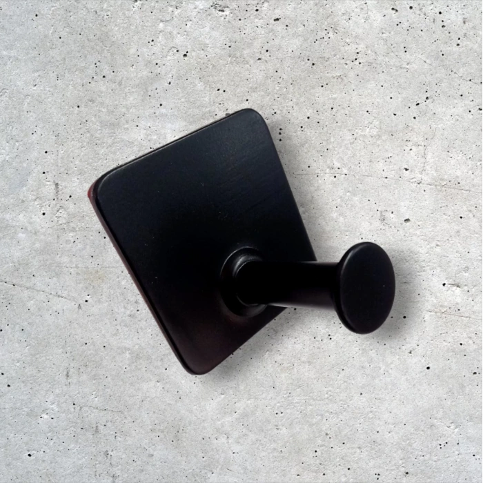 ASKILIK YAPIŞKANLI THİNCAL KARE TEKLİ MAT SİYAH PAKETTE 4 ADET