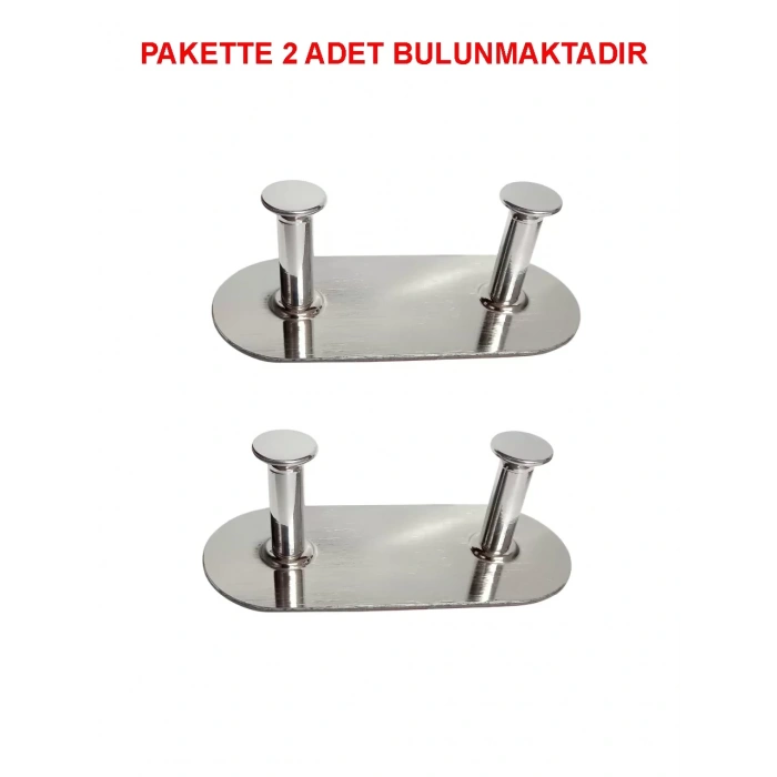 THİNCAL KENDİNDEN YAPIŞKANLI ASKILIK İKİLİ KROM 2 Lİ PAKET