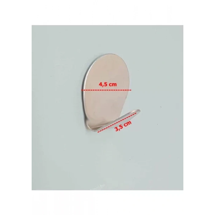 ASKILIK YAPIŞKANLI TOMBUL KROM PAKETTE 4 ADET