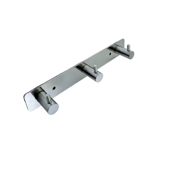 ASKILIK YAPIŞKANLI VE VİDALI ÇUBUKLU ÜÇLÜ KROM