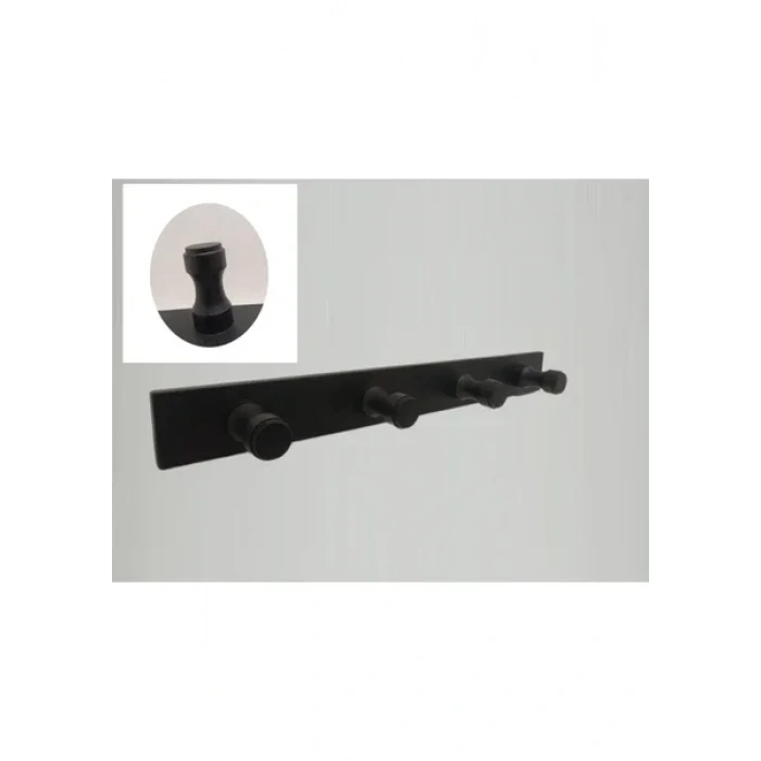 GLARE İNCE BELLİ KENDİNDEN YAPIŞKANLI ASKILIK DÖRTLÜ MAT SİYAH