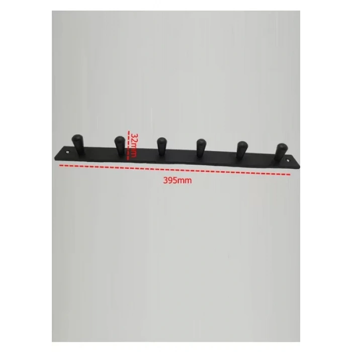 ASKILIK YAPIŞKANLI VE VİDALI KONİK ALTILI MAT SİYAH