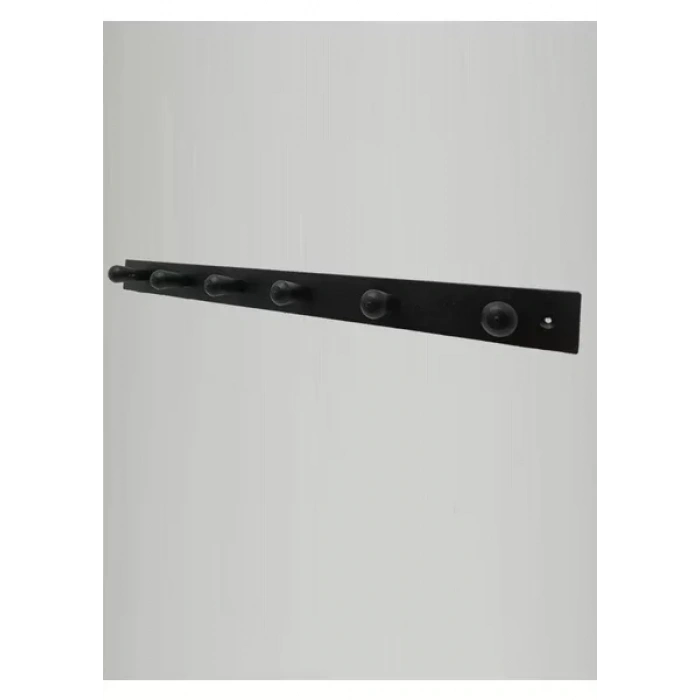 ASKILIK YAPIŞKANLI VE VİDALI KONİK ALTILI MAT SİYAH