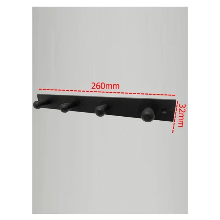 GLARE KONİK KENDİNDEN YAPIŞKANLI ASKILIK DÖRTLÜ MAT SİYAH