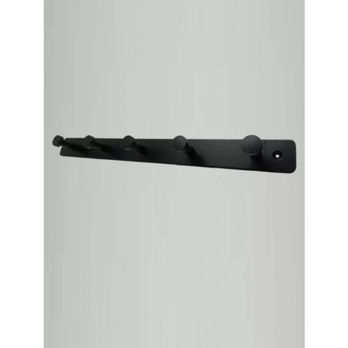 ASKILIK YAPIŞKANLI VE VİDALI MANTAR BEŞLİ MAT SİYAH