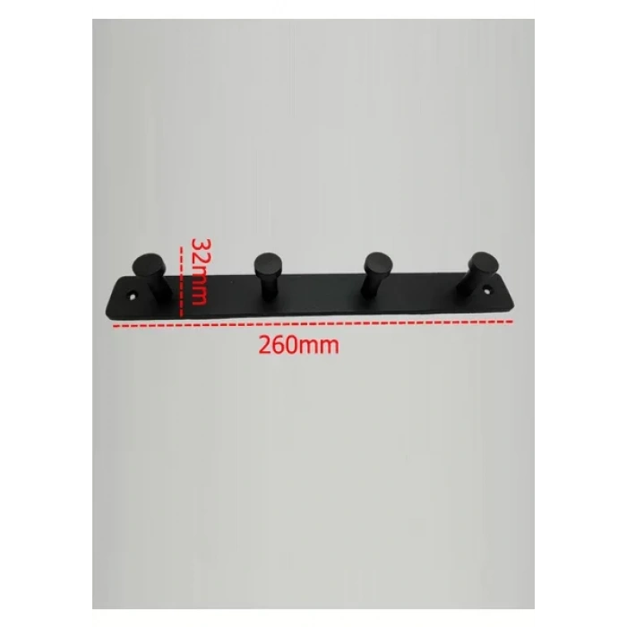 GLARE MANTAR KENDİNDEN YAPIŞKANLI ASKILIK DÖRTLÜ MAT SİYAH