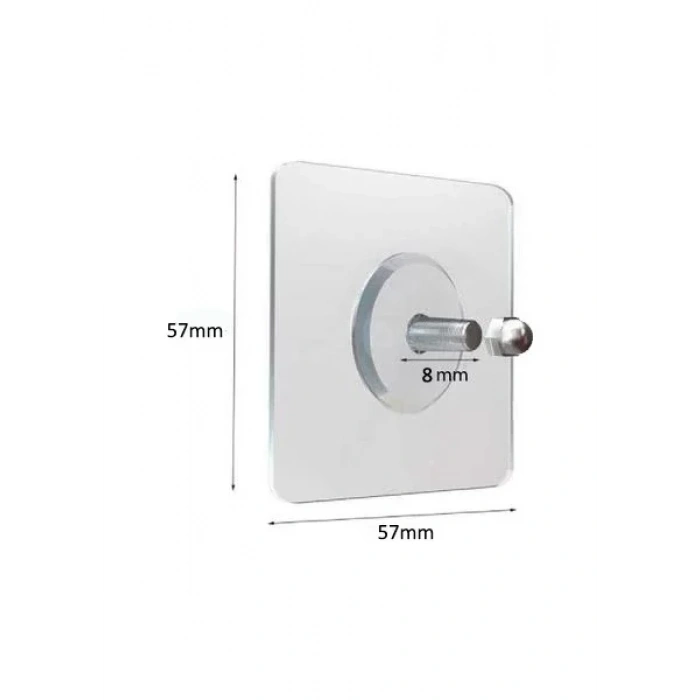 ÇERÇEVE ASKISI SÜPER GÜÇLÜ VİDALI KANCA YAPIŞKANLI RAF TUTUCU ASKI 50 Lİ