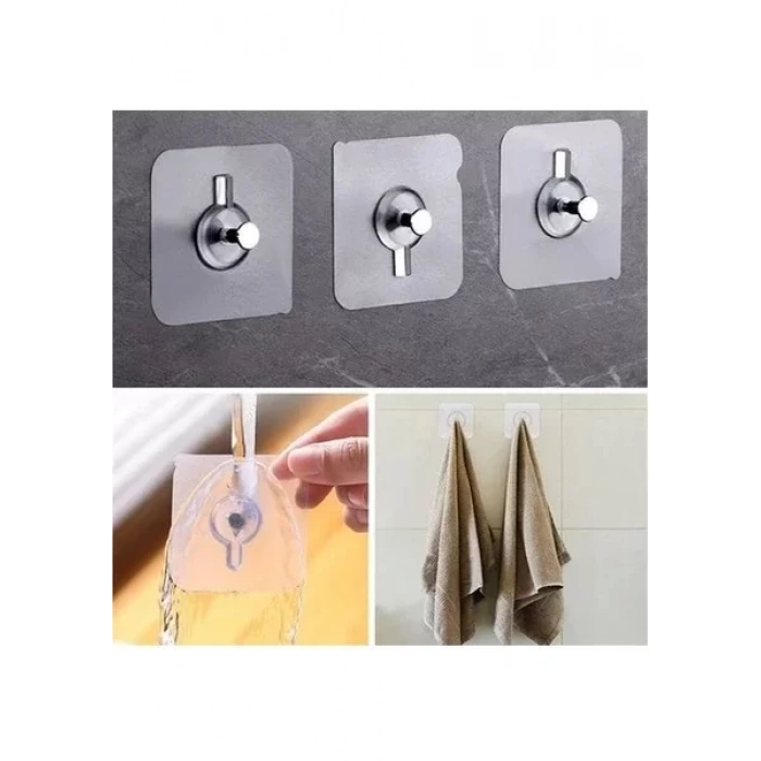 ÇERÇEVE ASKISI SÜPER GÜÇLÜ VİDALI TIRNAK KANCA YAPIŞKANLI RAF TUTUCU ASKI 50 Lİ