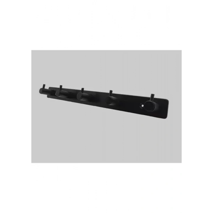 GLARE ÇUBUKLU İSTER KENDİNDEN YAPIŞKANLI İSTER VİDALI ASKILIK BEŞLİ MAT SİYAH